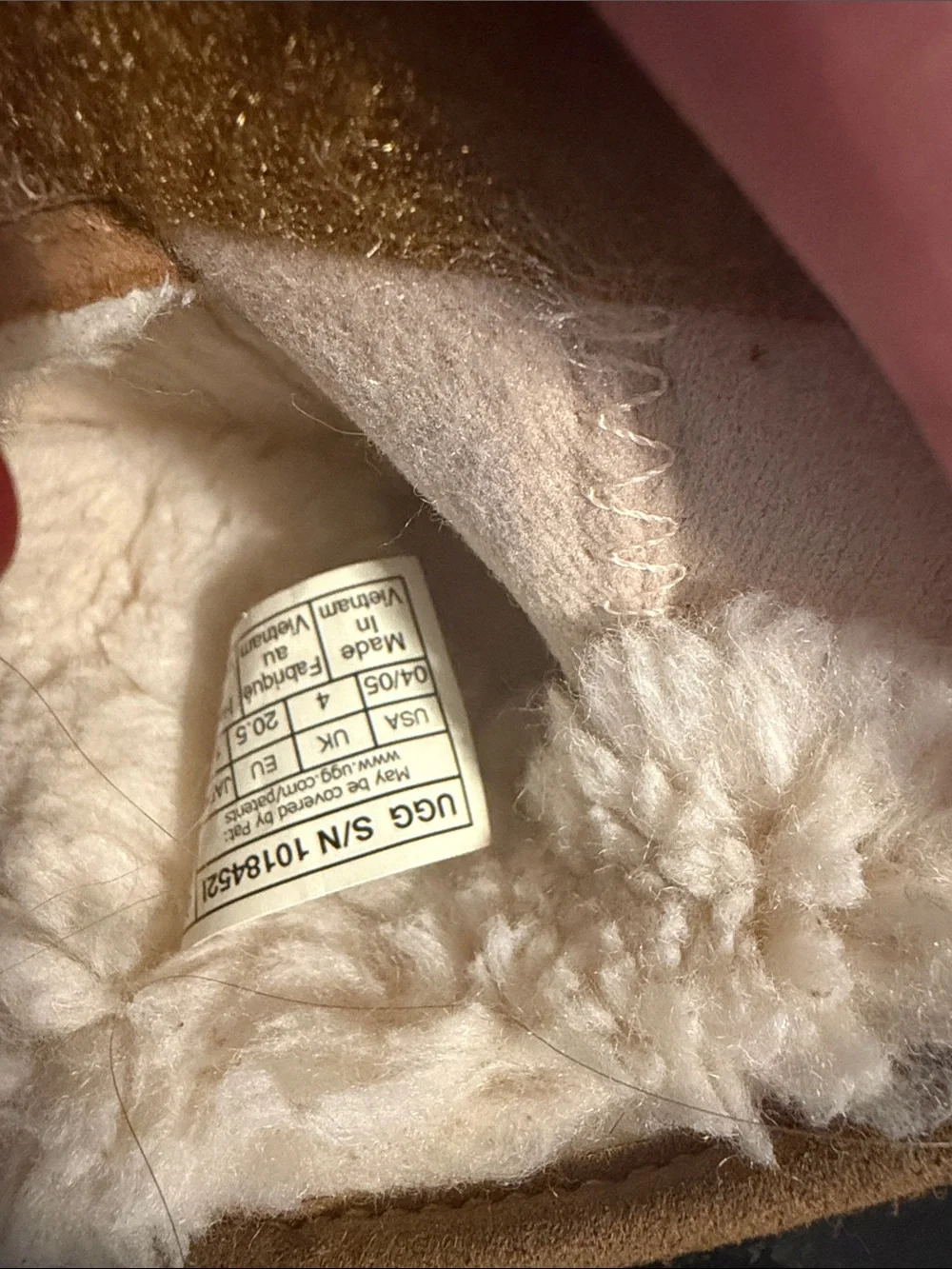 UGG Toddler Chestnut Suede Faux-Shearling Booties